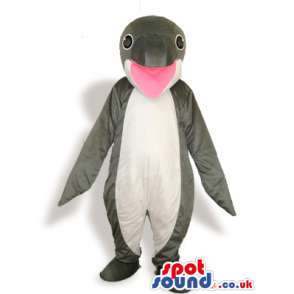 Cute Grey Dolphin With A White Belly And A Pink Mouth - Custom