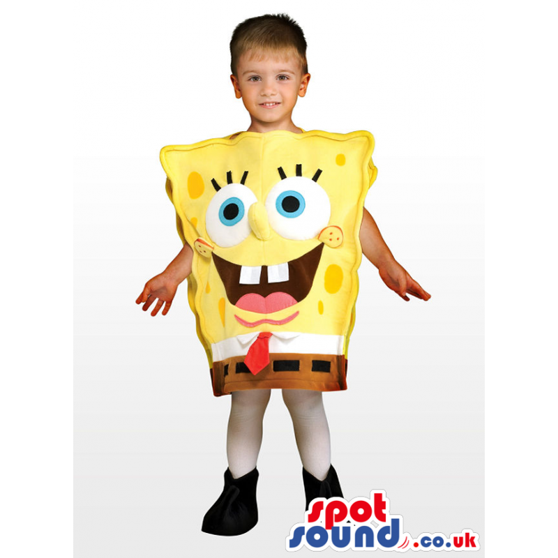 Cute Sponge Bob Character Plush Children'S Size Costume -