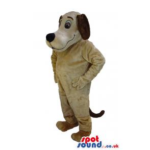 Brown Scooby doo dog mascot with bright blue eyes - Custom