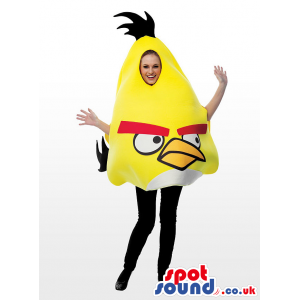 Yellow Popular Angry Birds Adult Size Plush Disguise - Custom