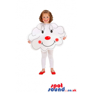 Cute Funny Cloud Children Size Disguise With A Face - Custom