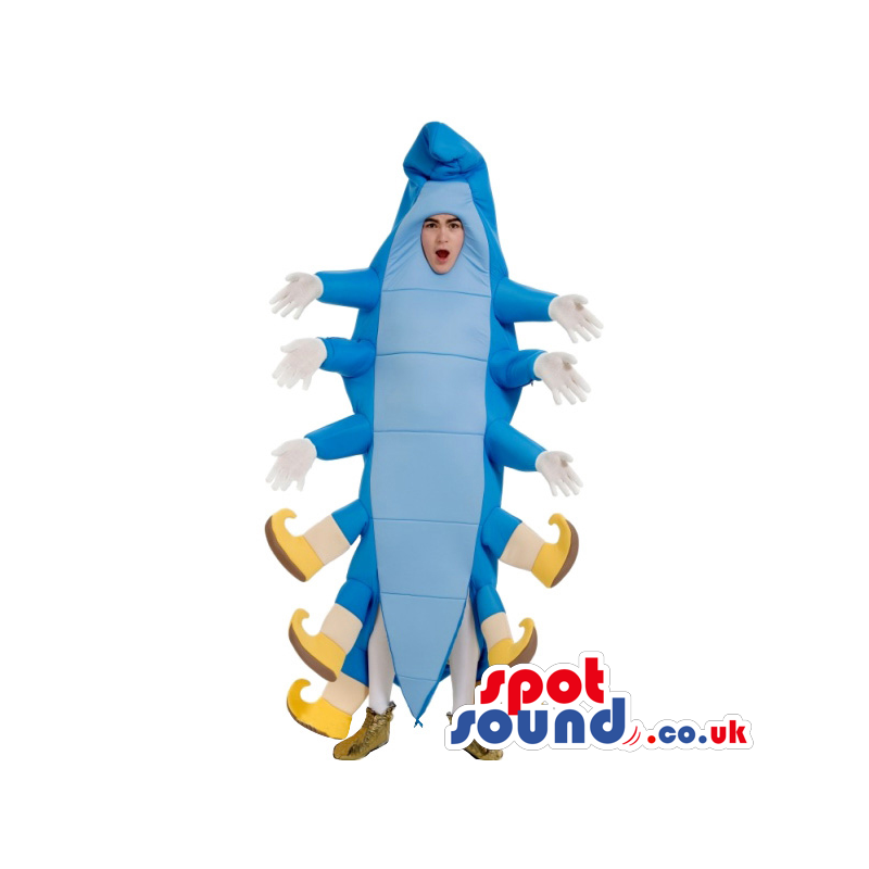 Funny Blue Centipede Or Caterpillar Adult Size Disguise -