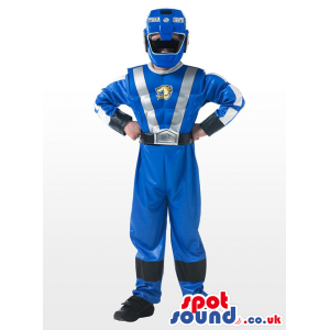 Awesome Blue Power Ranger Series Character Costume Mascot -