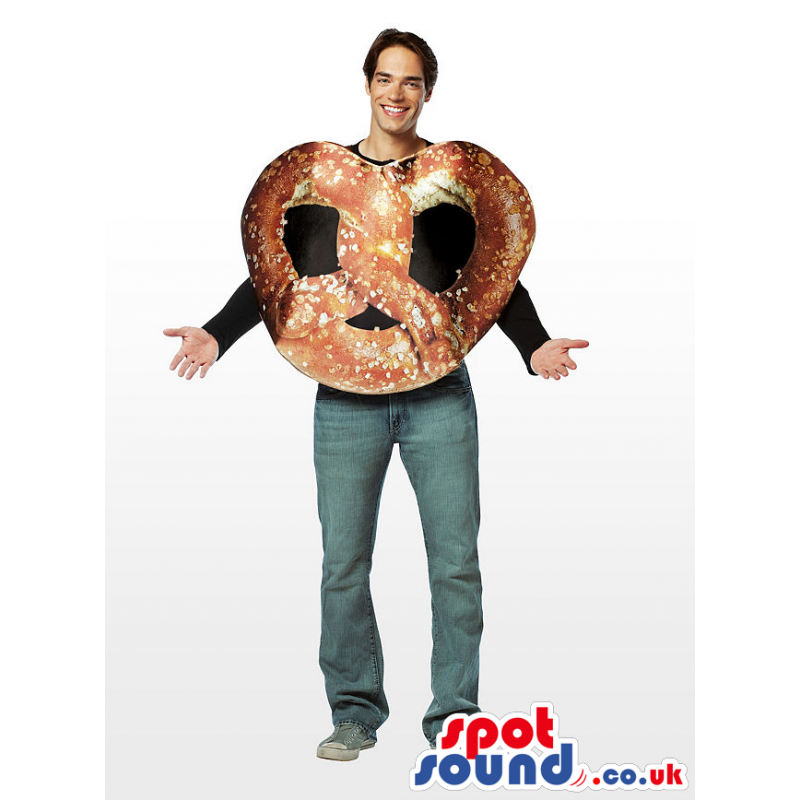 Awesome Big Pretzel Bread Snack Adult Size Costume - Custom