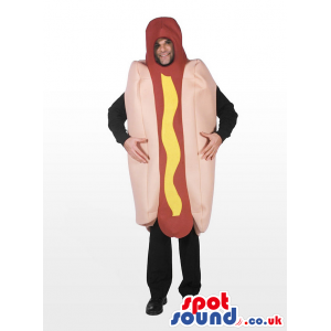 Awesome Big Hot-Dog Food Adult Size Costume Or Mascot - Custom