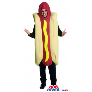 Awesome Big Hot-Dog Food Adult Size Costume Or Mascot - Custom