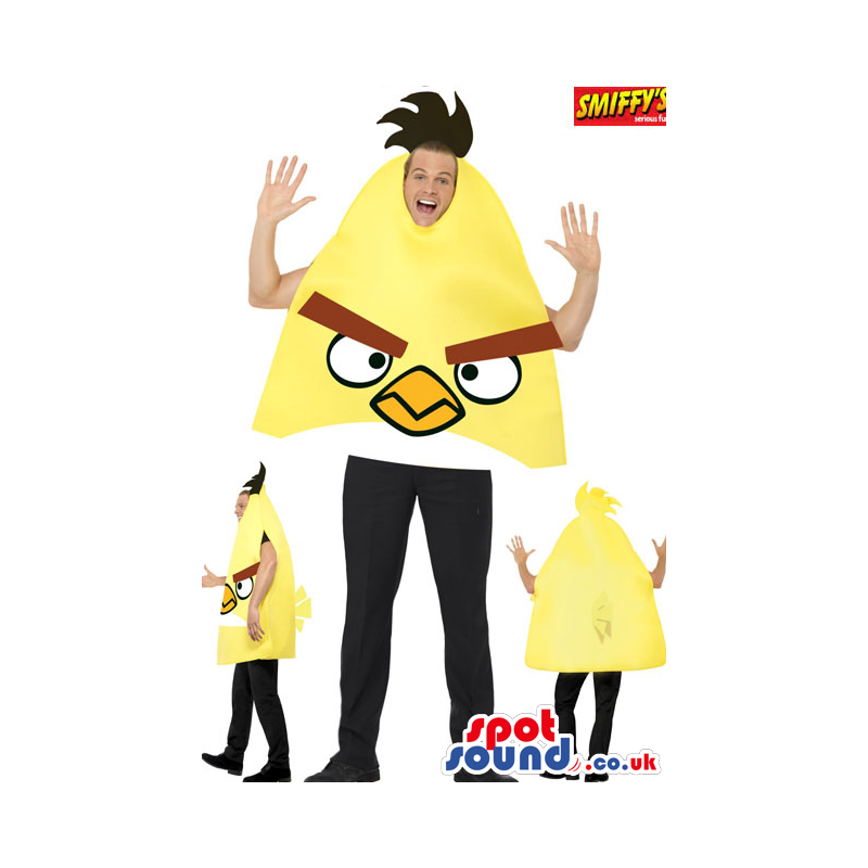 Yellow Popular Angry Birds Adult Size Plush Disguise - Custom