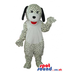 Customizable Dalmatian Dog Plush Mascot With Tiny Dots - Custom