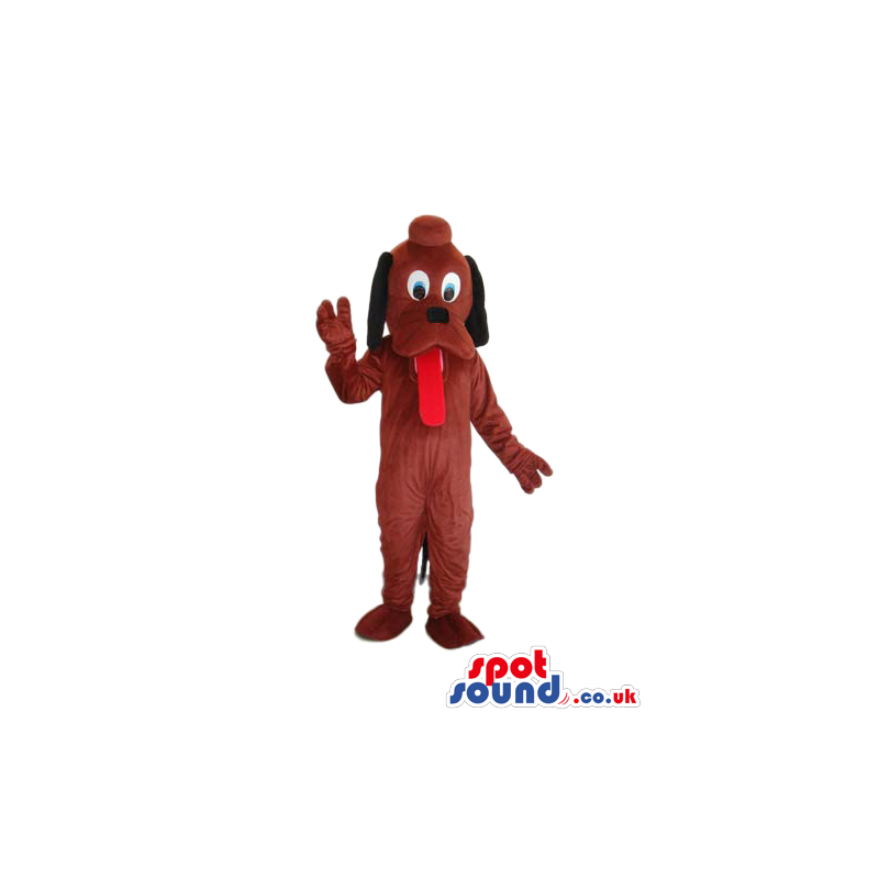 Brown Pluto It Dog Animal Cartoon Disney Character Mascot -