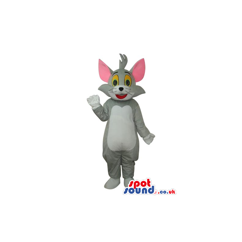 Tom Light Grey Cat Mascot From It Tom And Jerry Cartoon Series
