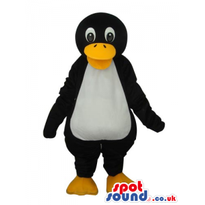 Penguin Animal Plush Mascot With Round Black Head - Custom