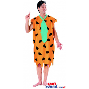 Fred Adult Costume From It Flinstone'S Cartoon Character -
