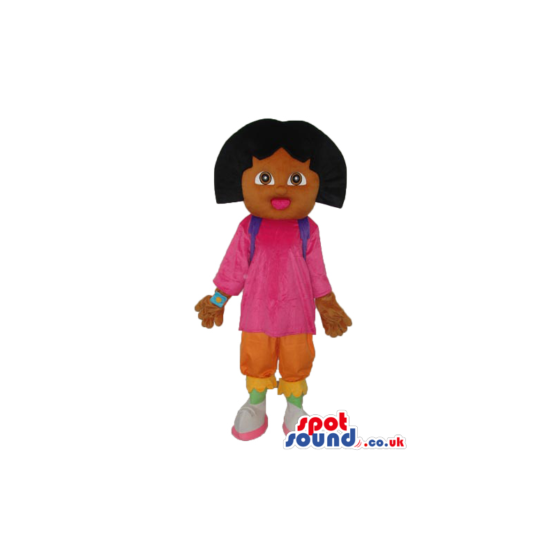 Dark Dora The Explorer Popular Cartoon Character Mascot -