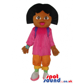 Dark Dora The Explorer Popular Cartoon Character Mascot -
