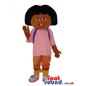 Dark Dora The Explorer Popular Cartoon Character Mascot -