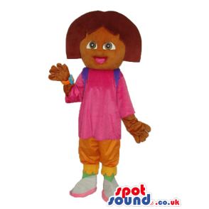 Dark Dora The Explorer Popular Cartoon Character Mascot -