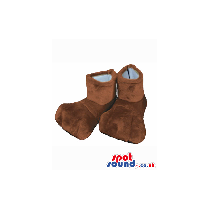 Best Quality Washable Brown Plush Feet For Animal Mascots -