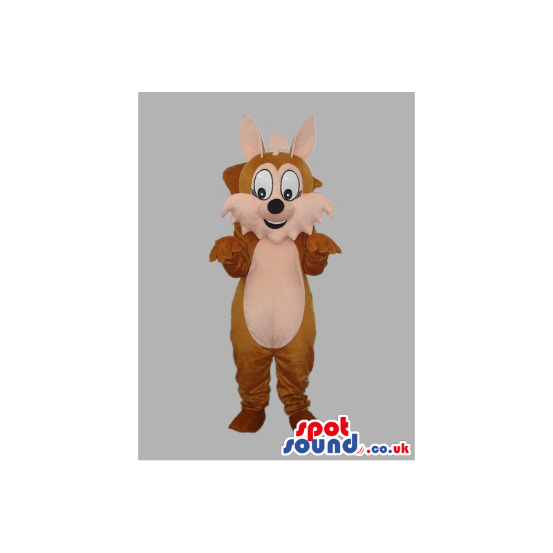 Cartoon Brown And Beige Squirrel Animal Plush Mascot - Custom