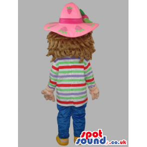 Strawberry Shortcake Girl Children Cartoon Character Mascot -