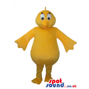 Funny All Yellow Bathtub Rubber Duckling Plush Mascot - Custom