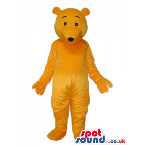 Cute All Orange Winnie It Pooh Plain Cartoon Character Mascot -