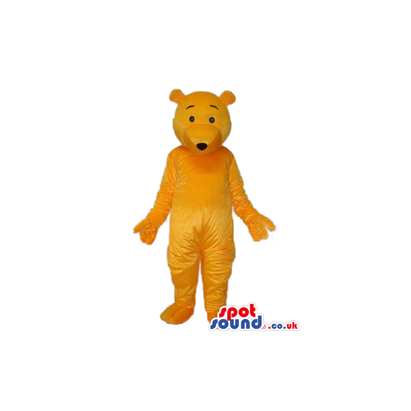 Cute All Orange Winnie It Pooh Plain Cartoon Character Mascot -