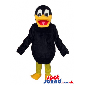Cartoon Funny All Black Duckling Duck Bird Plush Mascot -