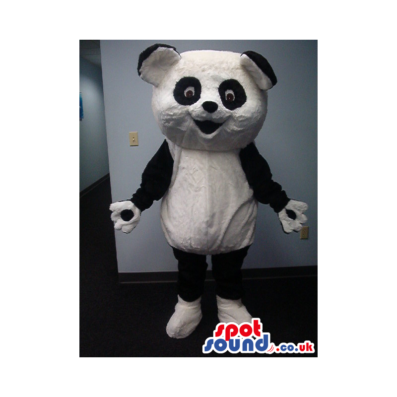 Cartoon Panda Bear Animal Plush Mascot With Big Head - Custom