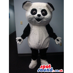 Cartoon Panda Bear Animal Plush Mascot With Big Head - Custom