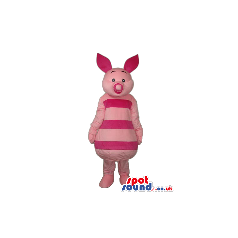 Piglet Character Mascot From Winnie It Pooh Popular Cartoon -
