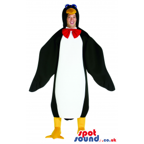 Amazing Big Penguin Adult Costume With A Red Bow Tie - Custom