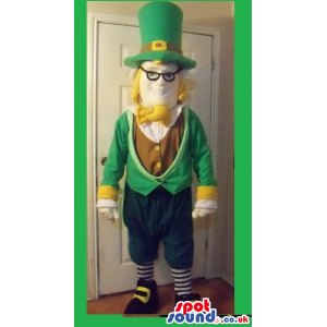 Leprechaun Luck Irish Character Mascot For St. Patrick'S Day -