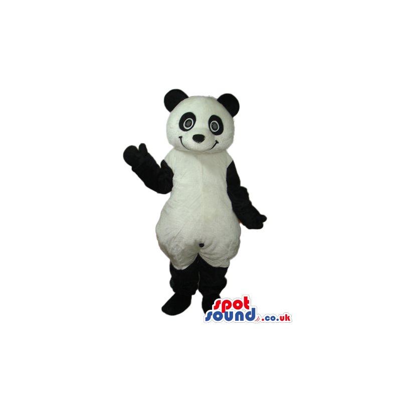Panda Bear Animal Plush Mascot With Funny Round Eyes - Custom