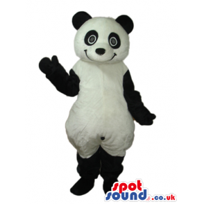 Panda Bear Animal Plush Mascot With Funny Round Eyes - Custom