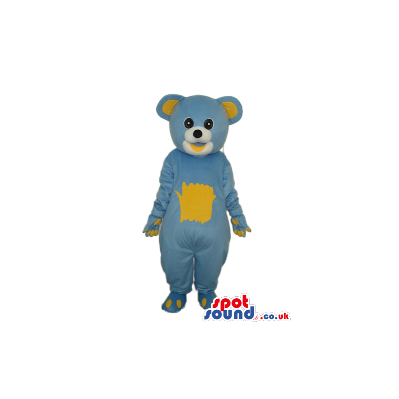 Cute Blue And Yellow Teddy Bear Animal Plush Mascot - Custom