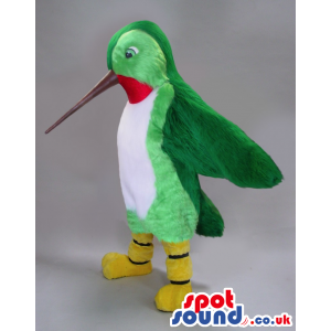 Customizable Green Colorful Hummingbird Plush Mascot - Custom