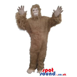 Great Brown Hairy Gorilla Plush Mascot Or Disguise - Custom