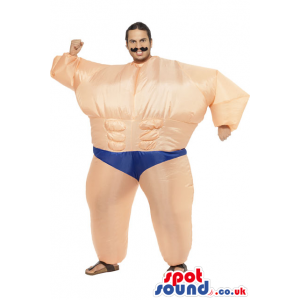 Hilarious Strong Man Adult Size Disguise Or Costume - Custom