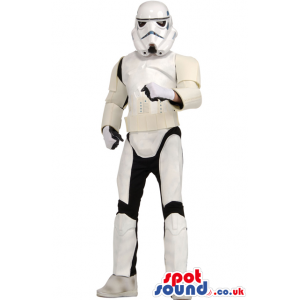 White Storm Trooper Wars Adult Size Costume Or Mascot - Custom