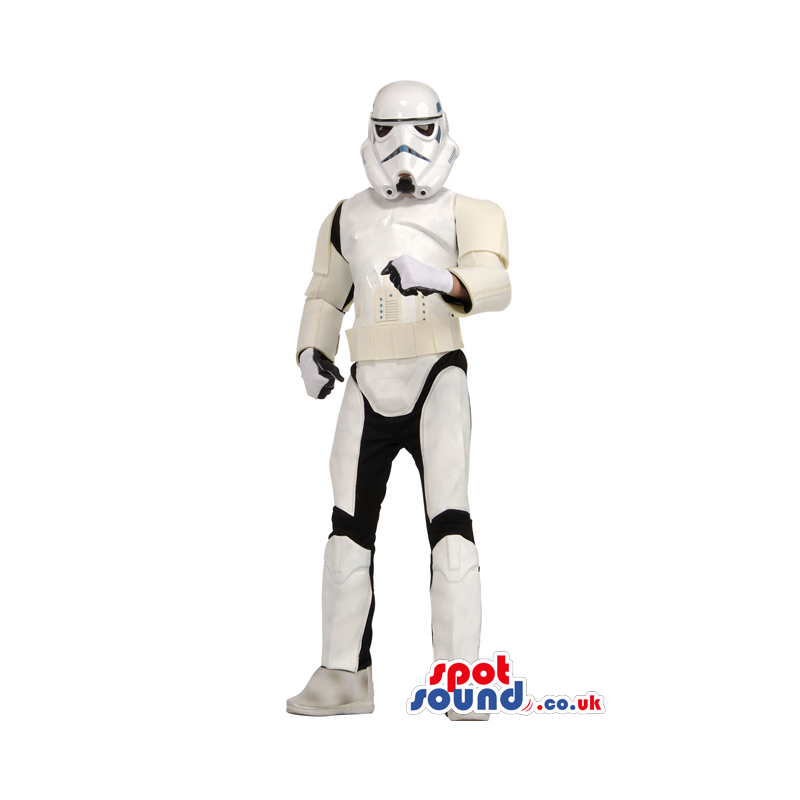 White Storm Trooper Wars Adult Size Costume Or Mascot - Custom