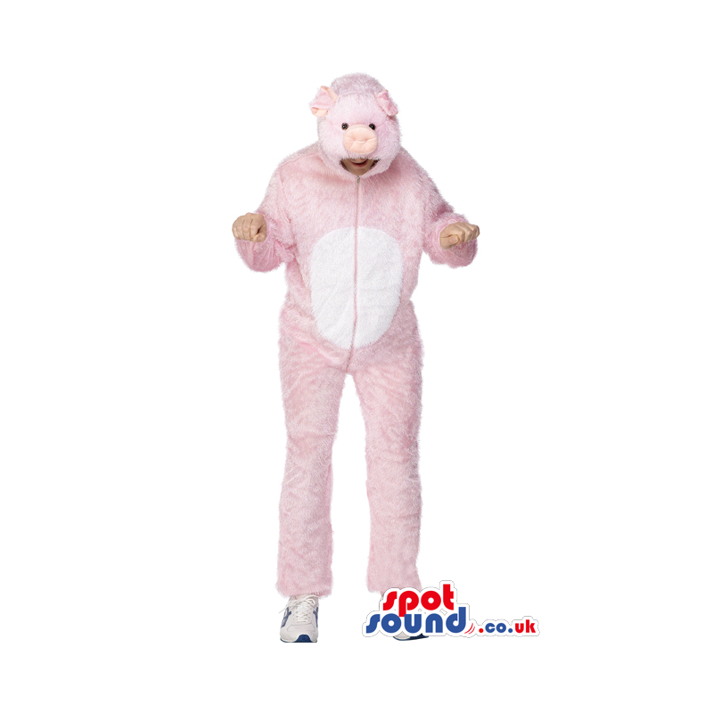 Pink Pig Character Adult Size Costume Or Plush Mascot - Custom