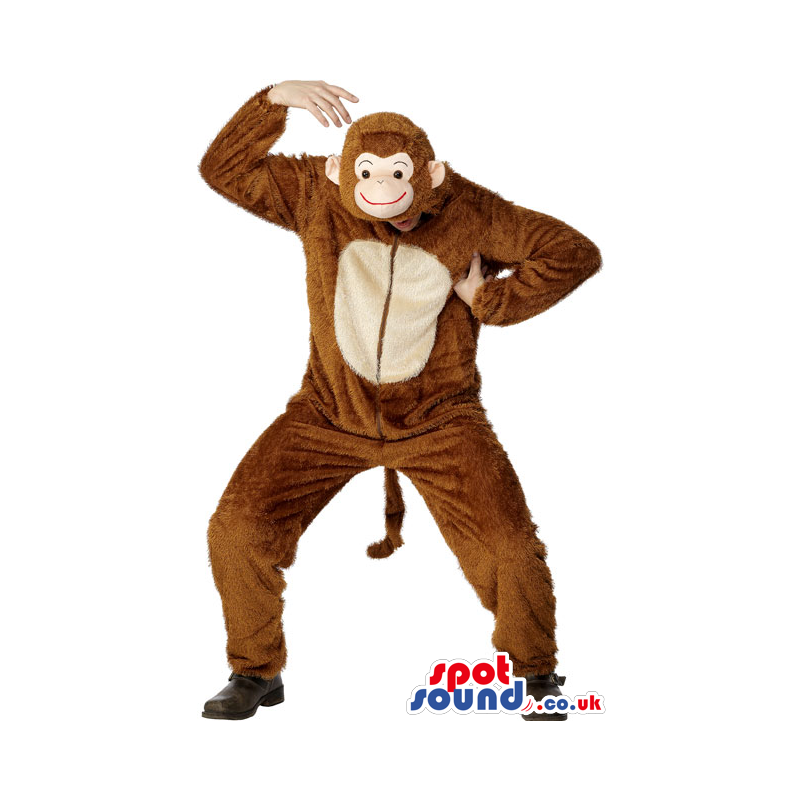 Awesome Brown Monkey Adult Size Costume Or Plush Mascot -