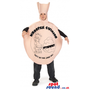 Hilarious Whoopee-Cushion Joke Adult Size Costume With Text -