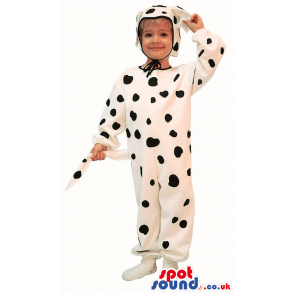 Cute Dalmatian Dog Children Baby Size Plush Costume - Custom