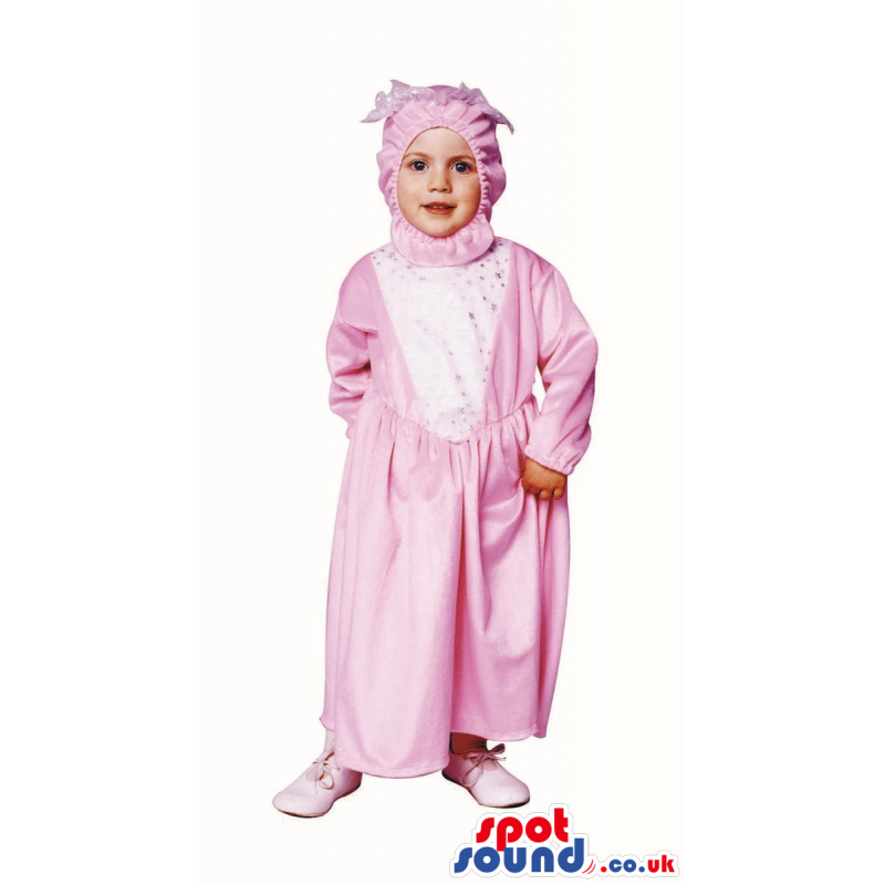Cute White And Pink Dress Baby Child Size Costume Disguise -
