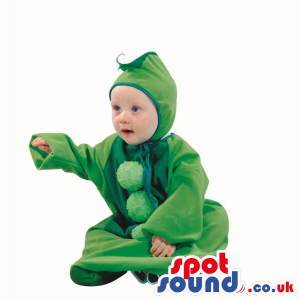 Cute Halloween Green Pea Baby Size Costume Disguise - Custom