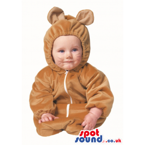 Cute Halloween Brown Mouse Baby Child Size Costume Disguise -