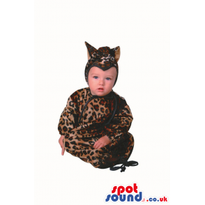 Cute Halloween Leopard Baby Child Size Costume Disguise -
