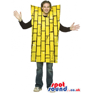 Yellow Brick Wall Adult Size Costume Or Plush Mascot - Custom