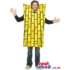 Yellow Brick Wall Adult Size Costume Or Plush Mascot - Custom